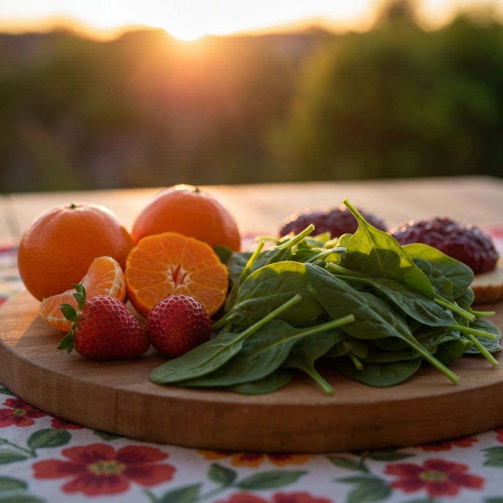 Morning routine with natural foods